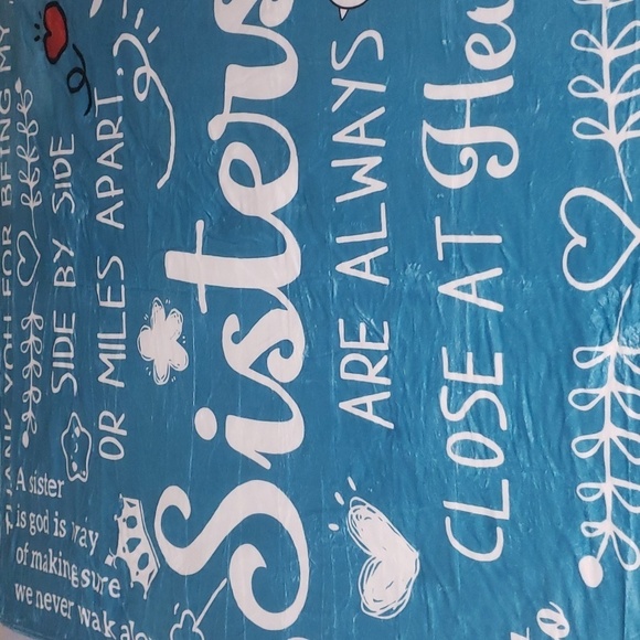 21- Inspirational Words To My Sister Throw Blanket NWT - Picture 6 of 8